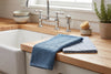 Set of 2 Cotton Woven Terry Kitchen Towels, Textured and Check, 16 x 24 in – view 3