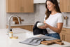 Set of 2 Cotton Woven Terry Kitchen Towels, Textured and Check, 16 x 24 in – view 6