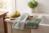 Set of 2 Cotton Woven Terry Kitchen Towels, Textured and Check, 16 x 24 in – view 9