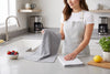 Set of 2 Cotton Woven Terry Kitchen Towels, Textured and Check, 16 x 24 in – view 12