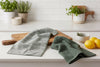 Set of 2 Cotton Woven Terry Kitchen Towels, Textured and Stripe, 16 x 24 in – view 6