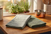 Set of 2 Cotton Woven Terry Kitchen Towels, Textured and Stripe, 16 x 24 in – view 4
