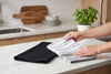 Set of 2 Cotton Terry Kitchen Towels, Plain and Striped, 16 x 24 in – view 8