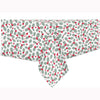 PEVA Christmas Tablecloth with Flannel Back, 52 x 70 in, Holly or Candy Cane