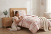 Reversible Pink Floral Paisley Patchwork 3-Piece Comforter Set, Double/Queen, Blush and Coral – view 2