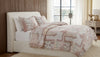 Reversible Pink Floral Paisley Patchwork 3-Piece Comforter Set, Double/Queen, Blush and Coral – view 4