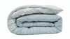 Reversible Clipped Jacquard Medallion 5-Piece Comforter Set, Double/Queen, Light Blue and White – view 6
