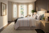 Ivory Printed Stripe 7-Piece Comforter Set with Gray and Blush Accents, King – view 3
