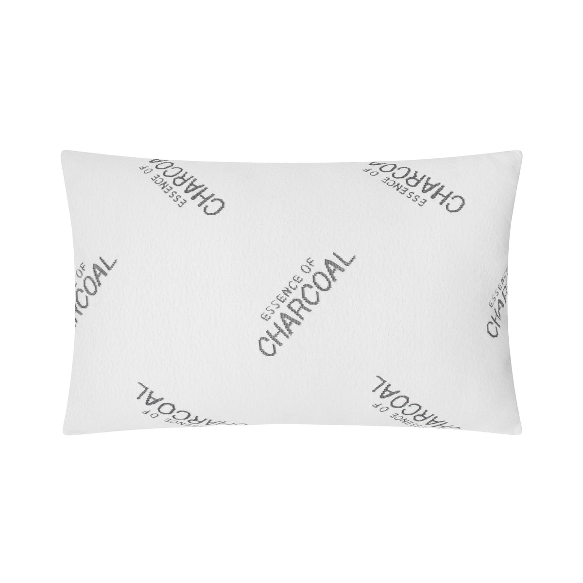 Charcoal Knit Matelasse Queen Bed Pillow for Back, Stomach or Side Sleepers, 20 x 30 in