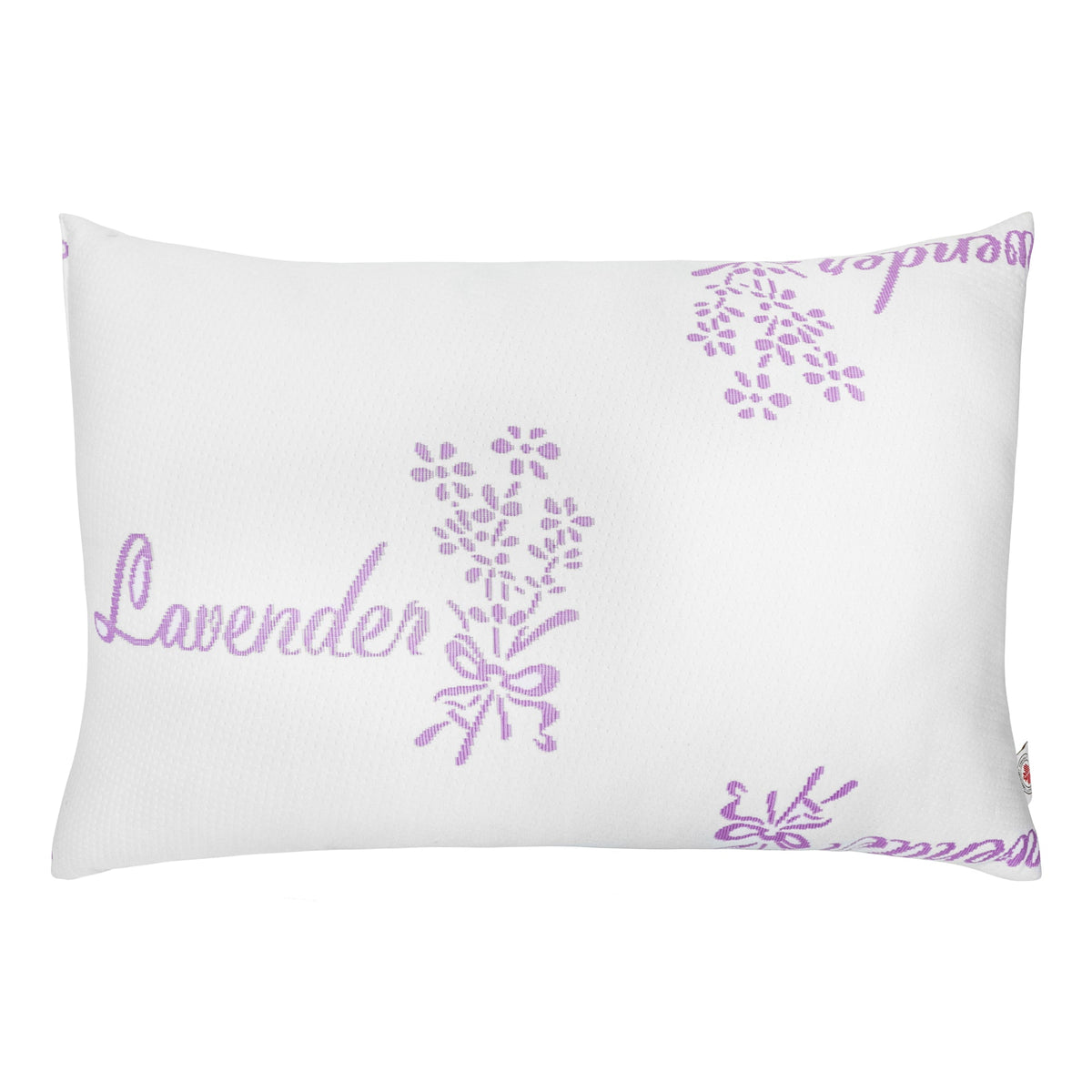 Knit Lavender Oil Infused Queen Bed Pillow for Back, Stomach or Side Sleepers, 20 x 30 in