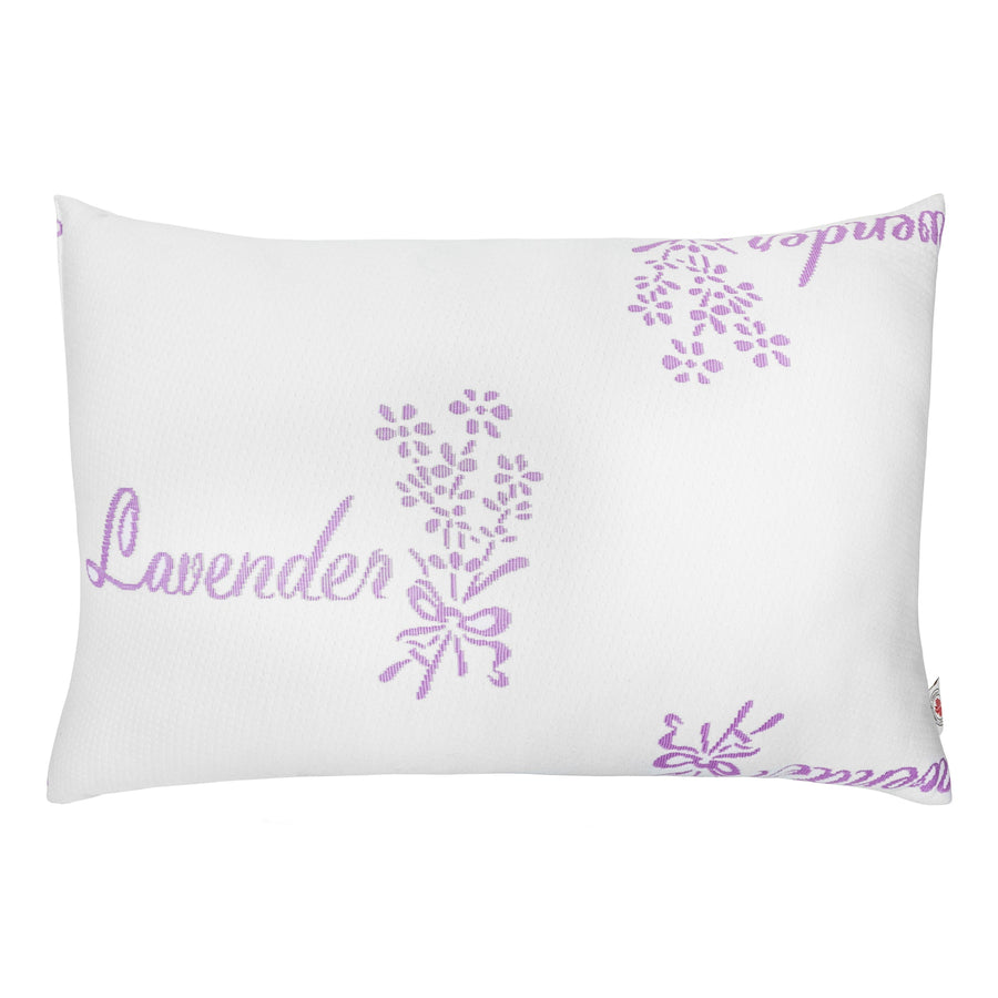 Knit Lavender Oil Infused Queen Bed Pillow for Back, Stomach or Side Sleepers, 20 x 30 in