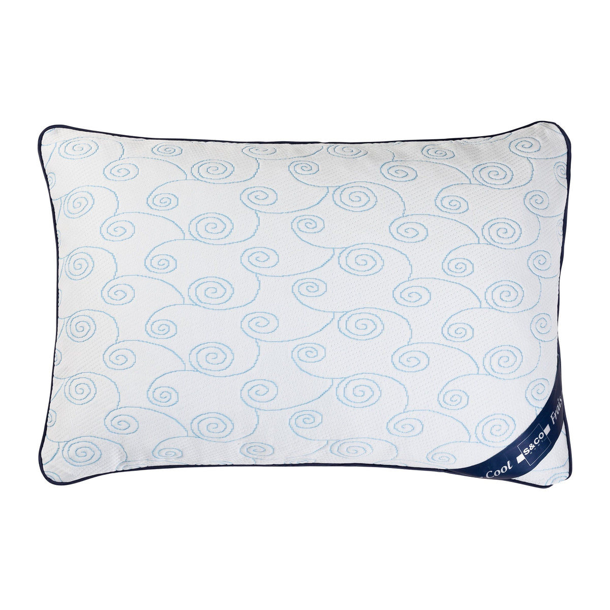 Cooling Matelasse Queen Bed Pillow for Back, Stomach or Side Sleepers, 20 x 30 in, White – view 5