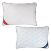 Cooling Matelasse Queen Bed Pillow for Back, Stomach or Side Sleepers, 20 x 30 in, White