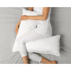 Woven V-Shape Queen Bed Pillow for Back, Stomach or Side Sleepers, 30 x 15 x 15 in, White, 100% Cotton – view 3