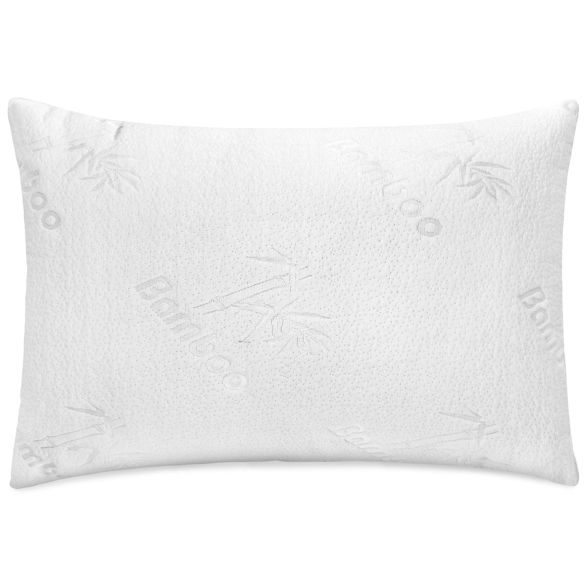 Bamboo Queen Bed Pillow for Back, Stomach or Side Sleepers, 20 x 30 in