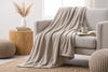 Super Soft Flannel Blanket, 60 x 80 in, Taupe