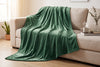 Super Soft Flannel Blanket, 60 x 80 in, Laurel Green