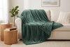 Super Soft Flannel Blanket, 80 x 88 in, Laurel Green – view 3