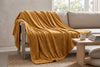 Super Soft Flannel Blanket, 80 x 88 in, Latte