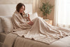 Embossed Baroque Flannel Throw Blanket, 48 x 60 in, Sand – view 2