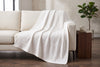 Geometric Jacquard Throw Blanket, 48 x 60 in, Off White