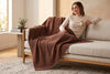 Geometric Jacquard Throw Blanket, 48 x 60 in, Cedar – view 2
