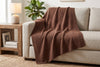 Geometric Jacquard Throw Blanket, 48 x 60 in, Cedar – view 3