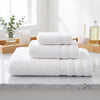 3-Piece Textured Cotton Bath Towel Set with Bath Towel, Hand Towel and Washcloth – view 3