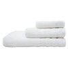 3-Piece Textured Cotton Bath Towel Set with Bath Towel, Hand Towel and Washcloth