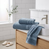 3-Piece Textured Cotton Bath Towel Set with Bath Towel, Hand Towel and Washcloth – view 5