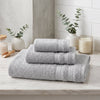 3-Piece Textured Cotton Bath Towel Set with Bath Towel, Hand Towel and Washcloth – view 8