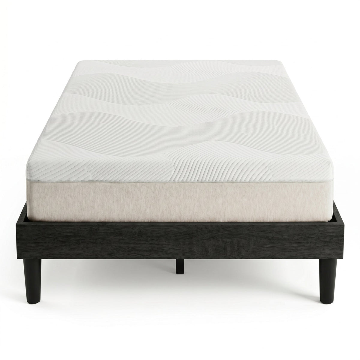 Twin Low-Profile Platform Bed Frame, Black – view 4