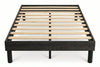 Twin Low-Profile Platform Bed Frame, Black – view 2