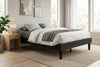 Queen Low-Profile Platform Bed Frame, Black