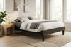 King Low-Profile Platform Bed Frame, Black