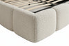 Off-White Boucle Upholstered King Bed Frame – view 5