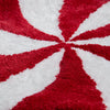 Shaped Non-Slip Christmas Bath Mat, 18 x 24 in, Peppermint Swirl or Red Bow Gift – view 4
