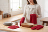 4-Piece Cotton Kitchen Set with Oven Mitts, Pot Holder and Kitchen Towel – view 5