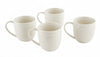 White Embossed Round Rim Bone China Dinnerware Set, 32-Piece – view 4