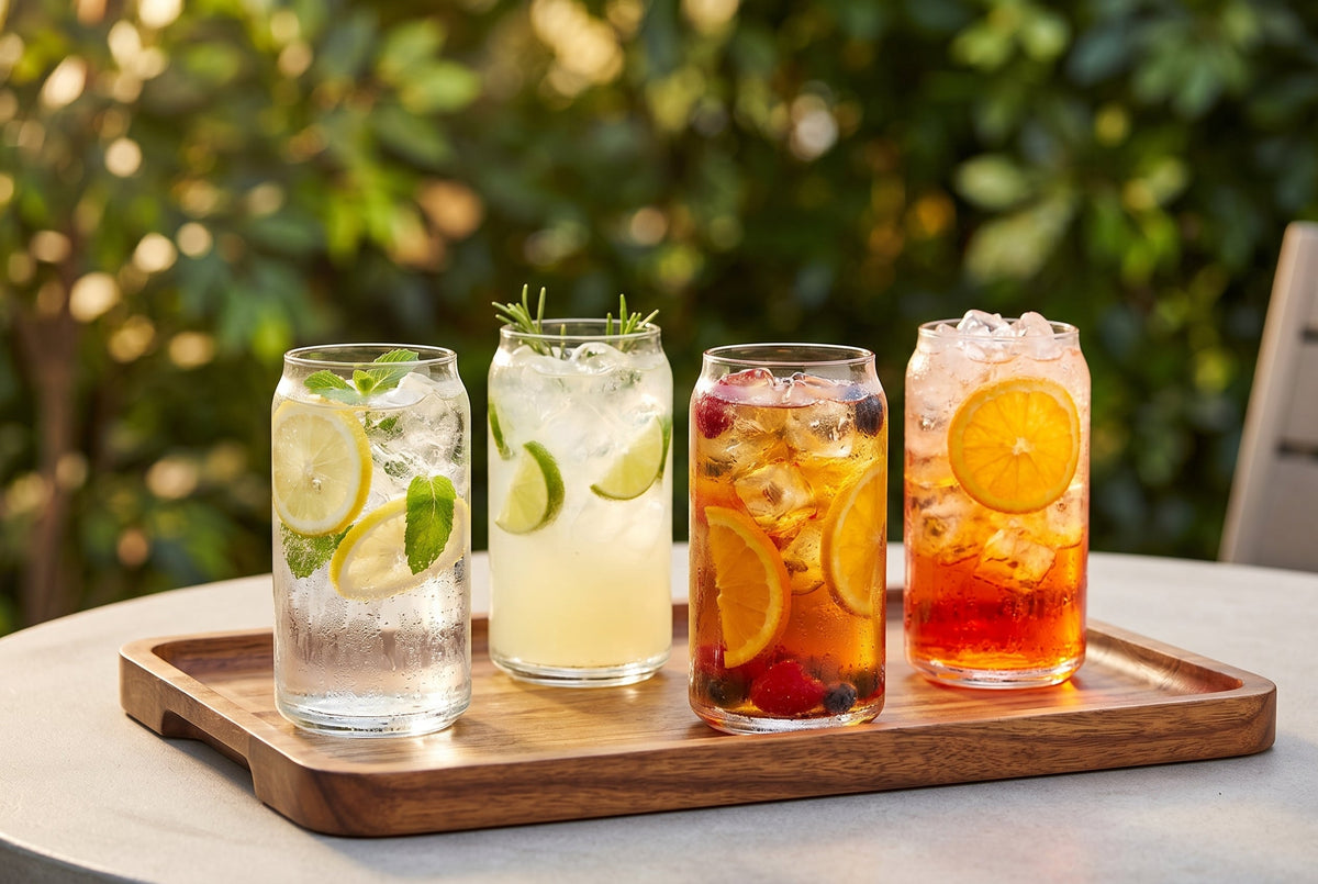 Borosilicate Glass Tumblers, 16.2 oz, Set of 4 – lifestyle