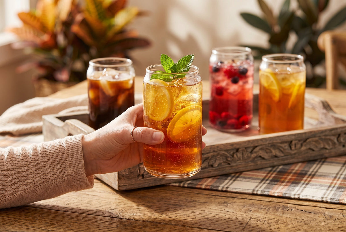 Borosilicate Glass Tumblers, 16.2 oz, Set of 4 – view 5
