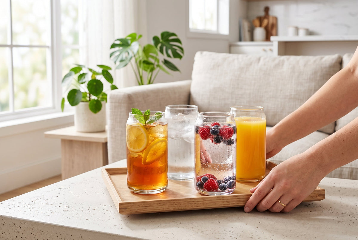 Borosilicate Glass Tumblers, 16.2 oz, Set of 4 – view 6