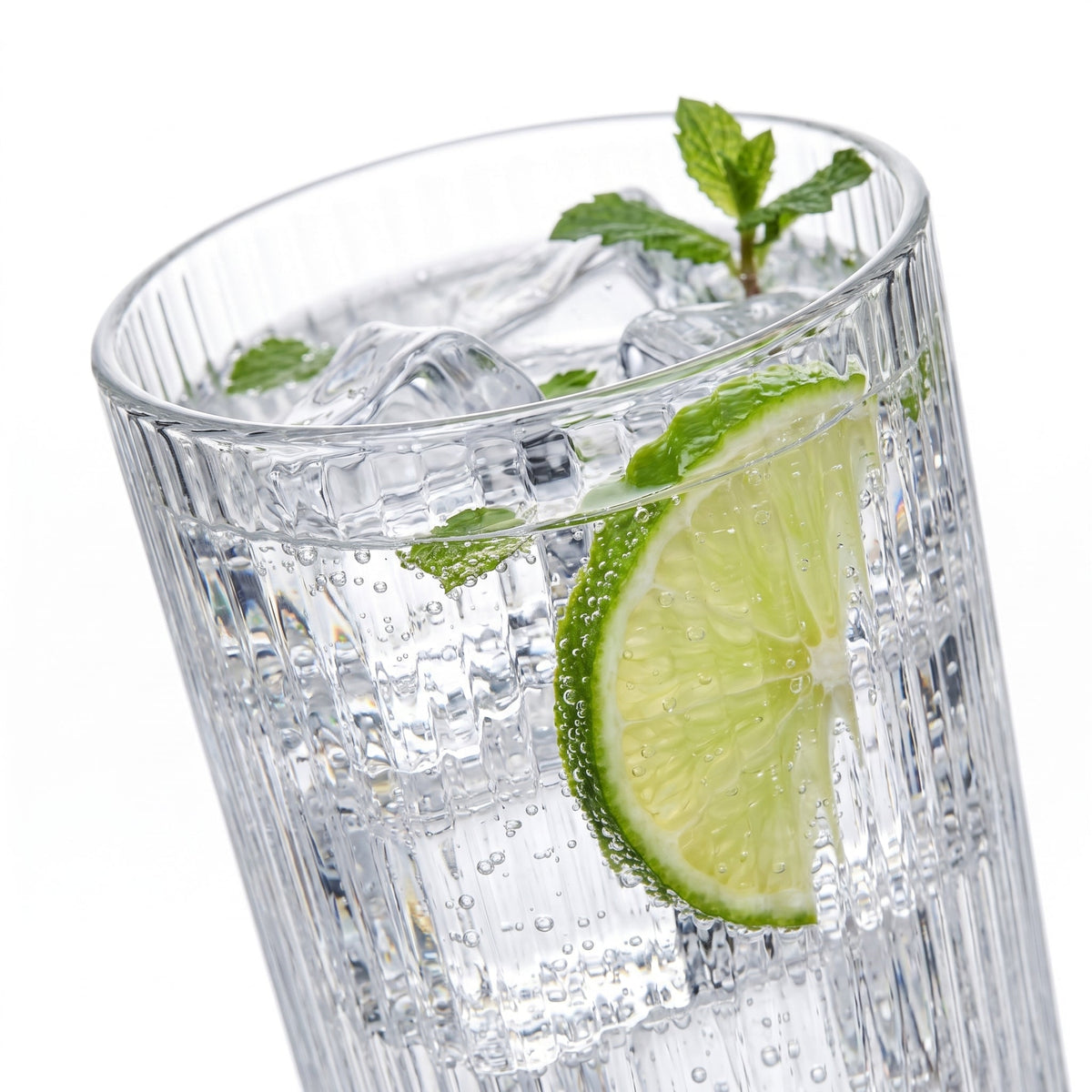 Ribbed Highball Glasses, 11.8 oz, Set of 4 – view 6