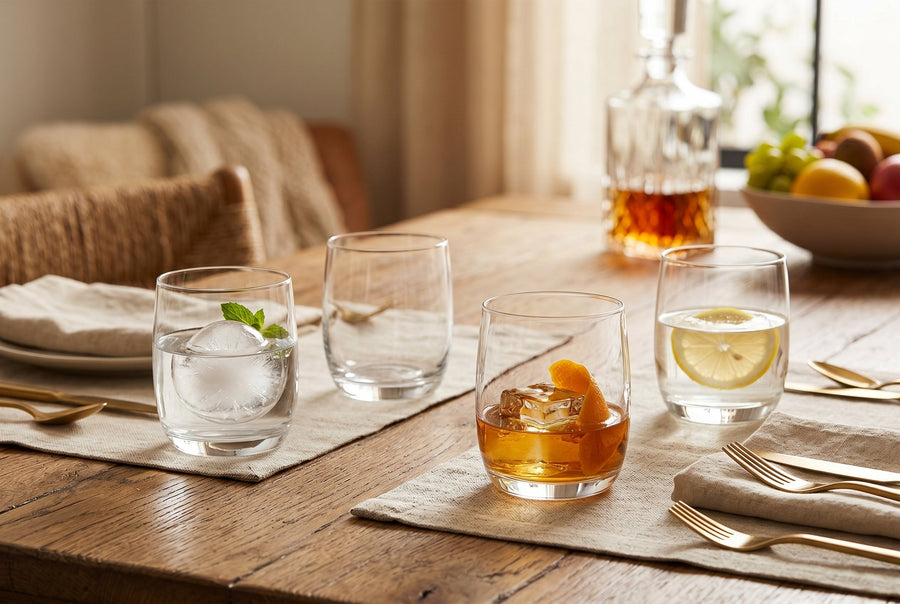 Whiskey Rocks Glasses, 12.8 oz, Set of 4 – lifestyle