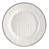 Black and White Patterned Porcelain 12-Piece Dinnerware Set with Black Flatware – view 3