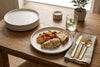 Matte Off-White Stoneware Dinner Plates, Set of 4, 10.4 in | Lisbon