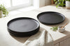 Matte Black Stoneware Dinner Plates, Set of 4, 10.4 in | Lisbon – view 4