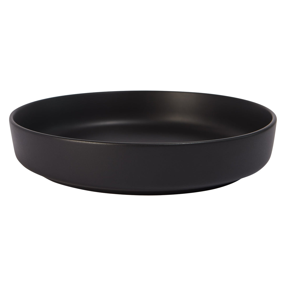 Matte Black Stoneware Pasta Bowls, Set of 4, 8.7 in | Lisbon – view 3