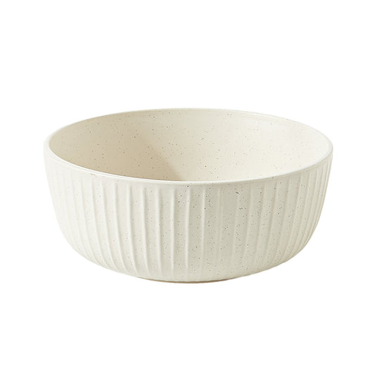 Bone Fluted Embossed Stoneware 12-Piece Dinnerware Set – view 2