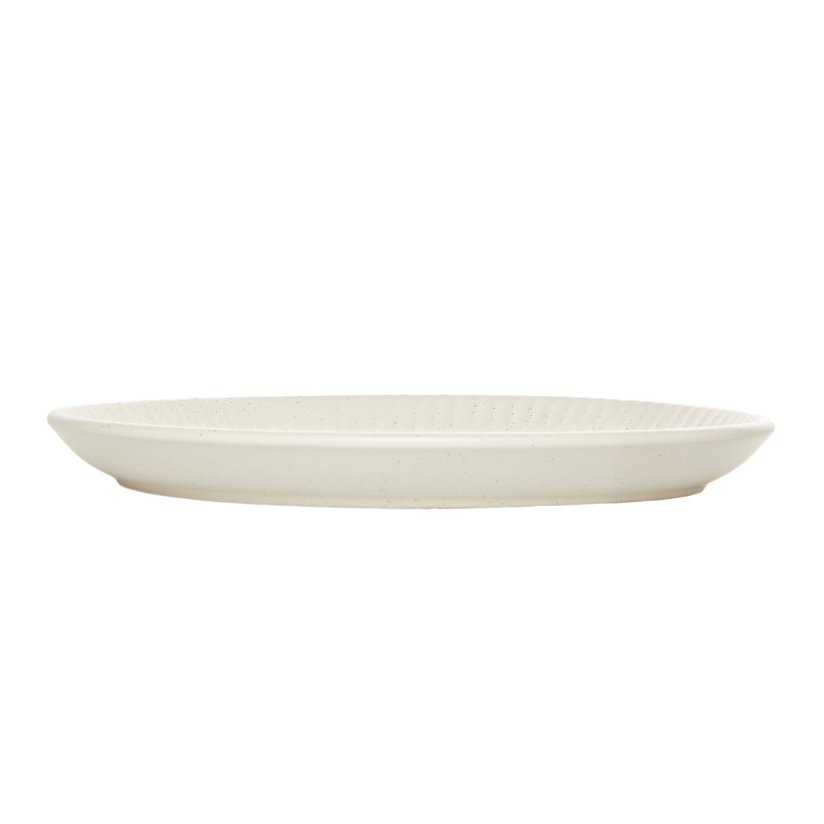 Bone Fluted Embossed Stoneware 12-Piece Dinnerware Set – view 6